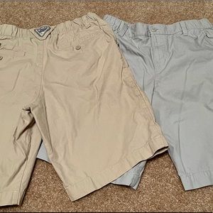 Boys Large Columbia PFG Shorts 2 pair 14 16